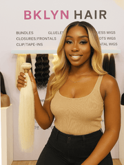 Brooklyn Hair Pure Platinum Power 9A Platinum Blonde #613 Silky Straight Bundles Sale up to 60%