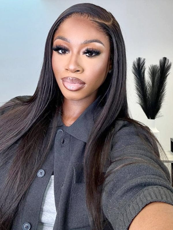 Brooklyn Hair Silky Straight 13x4 HD Lace Front Wig 180% Density