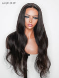 Brooklyn Hair Small Knots 5x5 HD Pre Cut Lace Glueless Wig Loose Body Wave 180% Density 24-26" / Natural Black