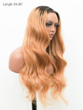 Brooklyn Hair Small Knots 5x5 HD Pre Cut Lace Glueless Wig Ombre Blonde Loose Body Wave 180% Density 24-26" / Ombre Blonde