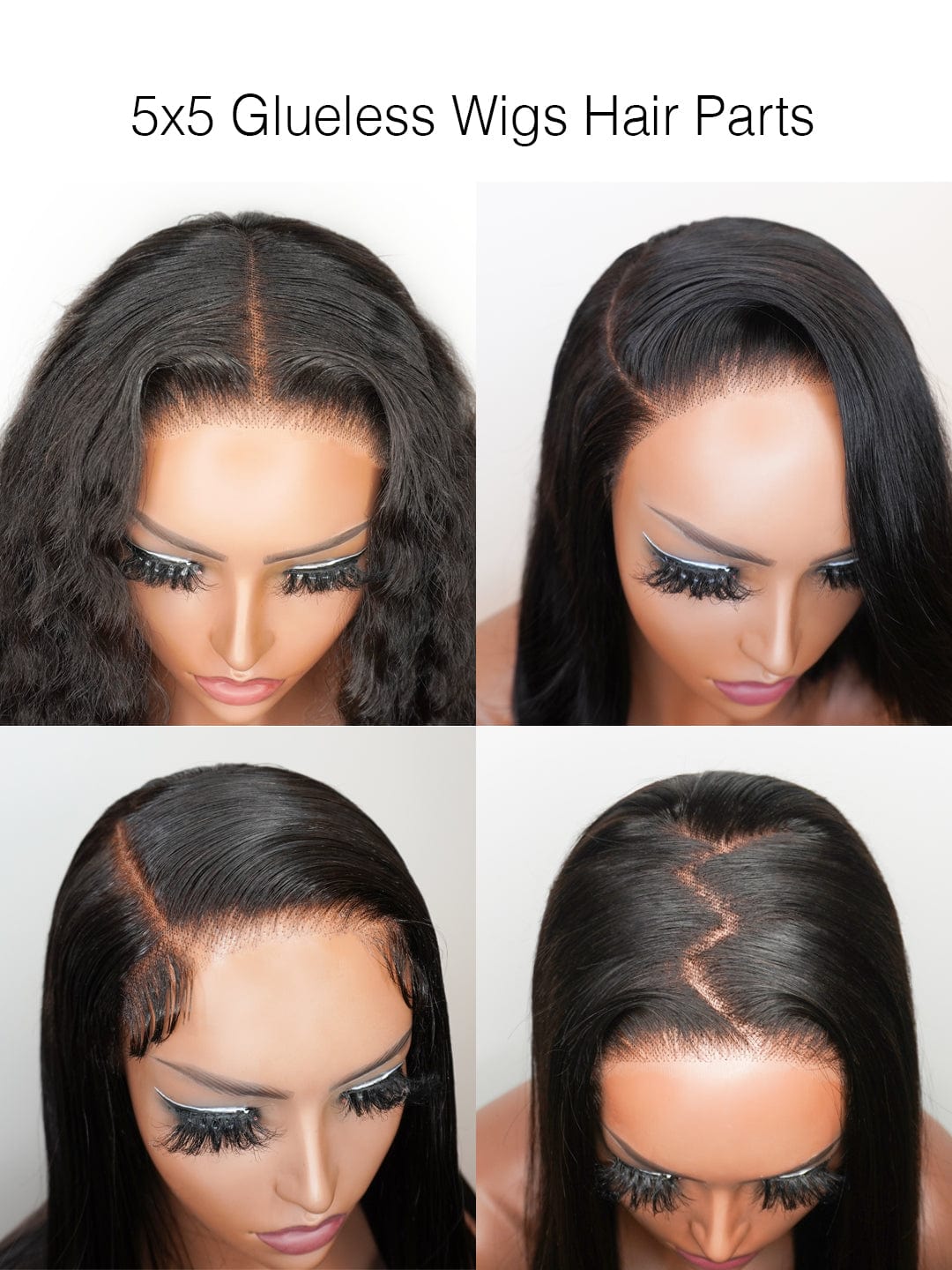 Brooklyn Hair Small Knots 5x5 HD Pre Cut Lace Glueless Wig Platinum Blonde Bob Straight 12" 180% Density