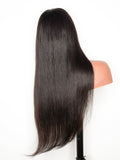 Brooklyn Hair Small Knots 5x5 HD Pre Cut Lace Glueless Wig Straight 180% Density 24-26" / Natural Black