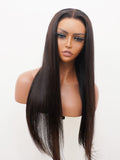 Brooklyn Hair Small Knots 5x5 HD Pre Cut Lace Glueless Wig Straight 180% Density