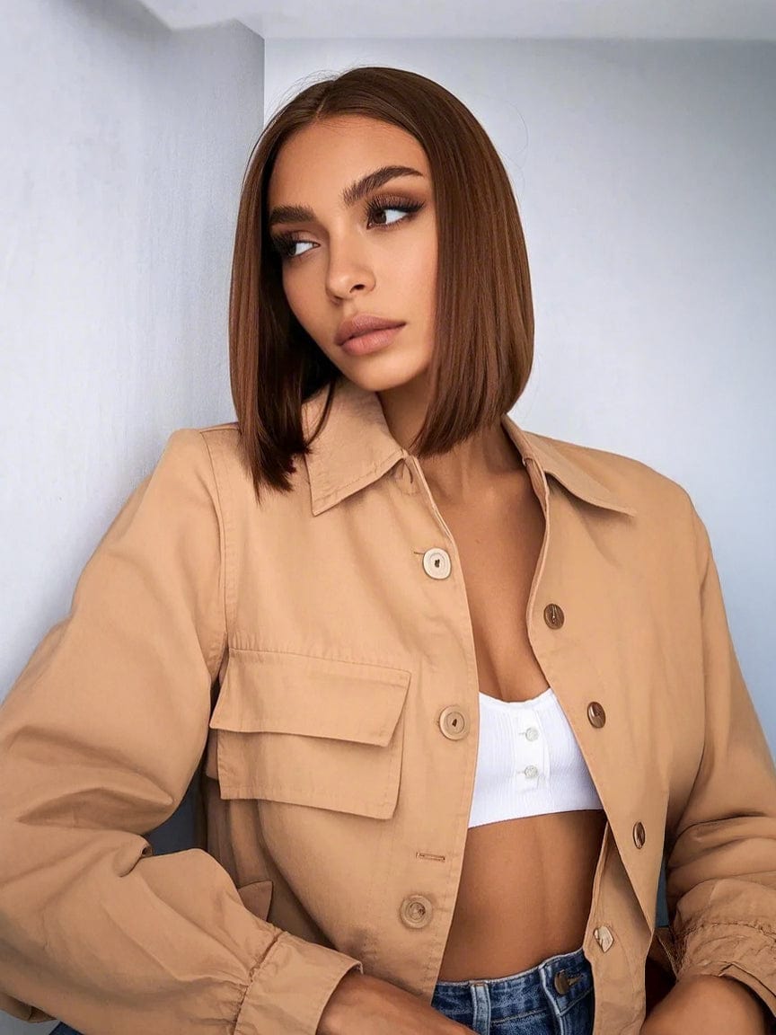 Brooklyn Hair Smooth Espresso Layers 13x4 HD Lace Front Wig 180% Density