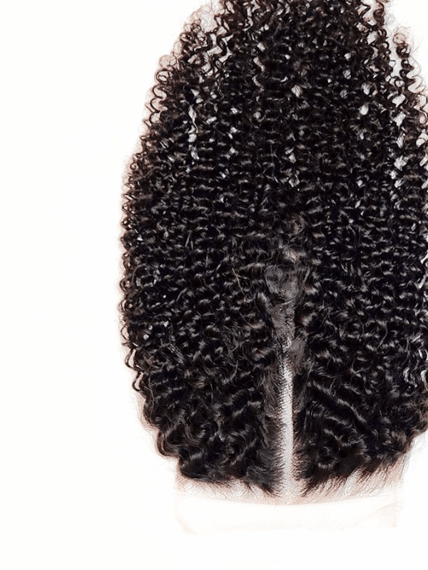 Brooklyn Hair True 5x5 Swiss HD Lace Closure Afro Kinky Curly 14-16" / Natural Black / Middle Part