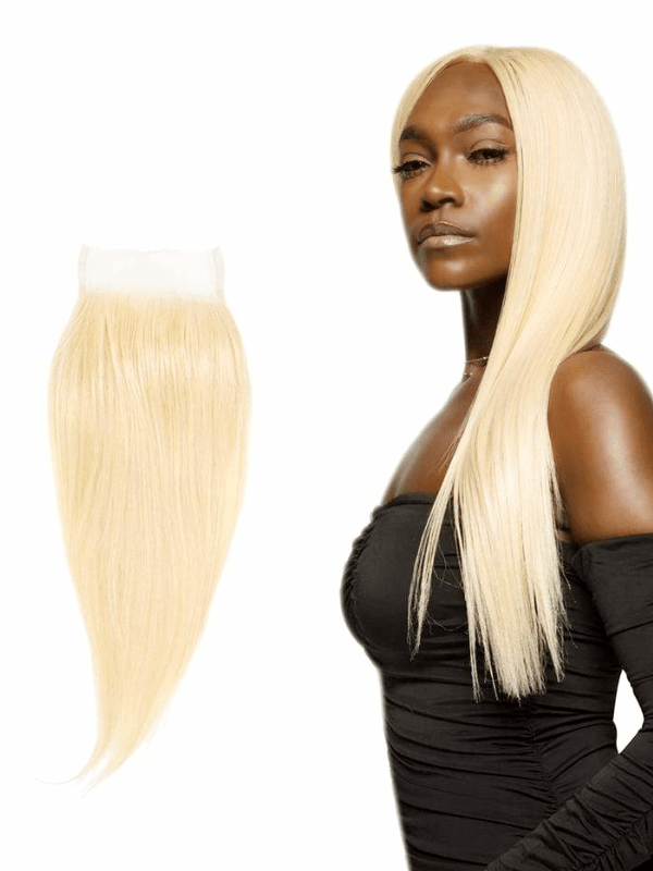 Brooklyn Hair True 5x5 Swiss HD Lace Closure Platinum Blonde Straight