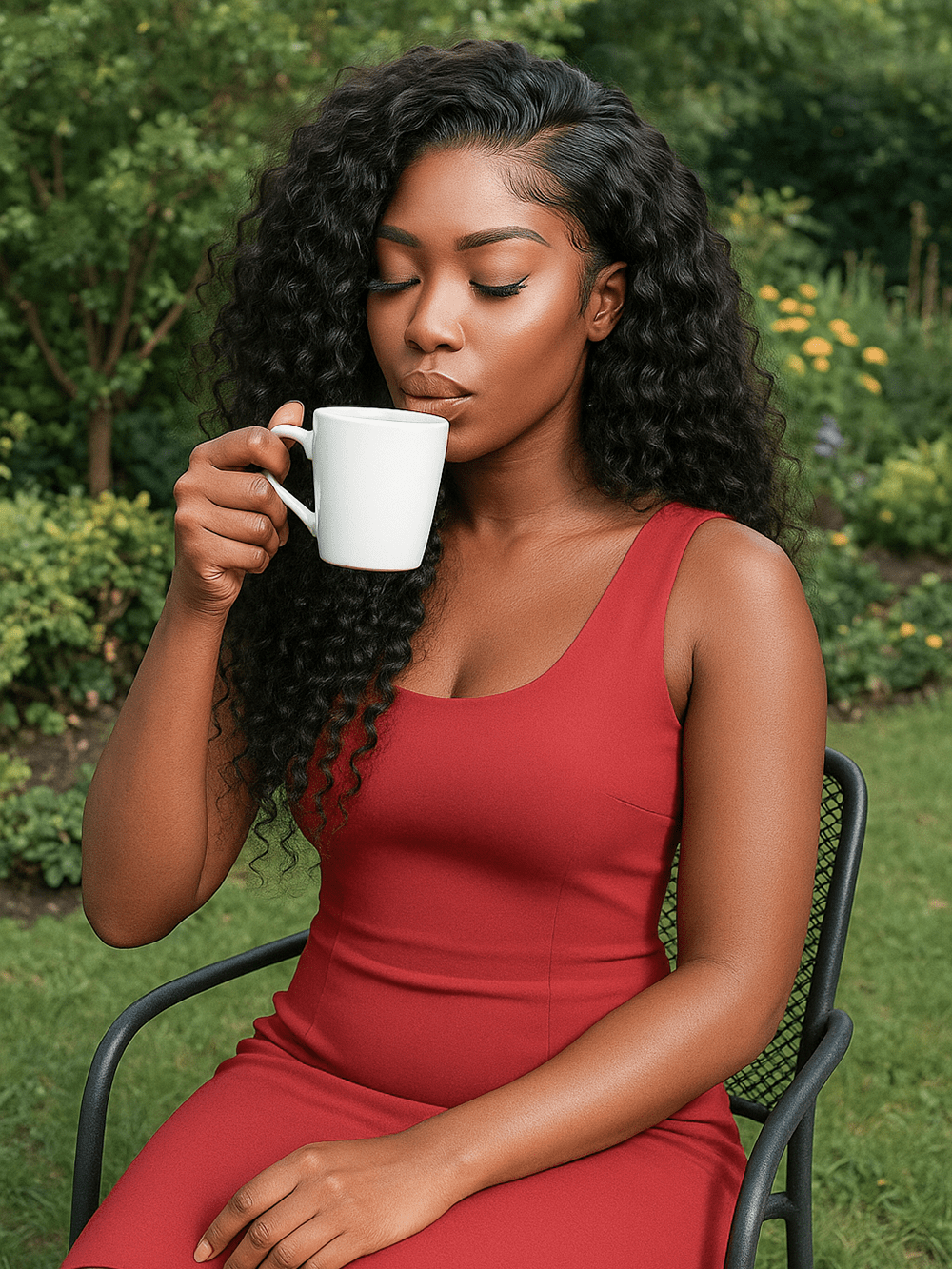 Brooklyn Hair Water-Inspired Deep Wave Wig 13x4 HD Lace Front with Voluminous 180% Density