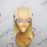 Brooklyn Hair [Weekly Special] 4x4 Lace Closure Wig- Platinum Blonde Bob Style 12-14" / Blonde / 4x4 Lace