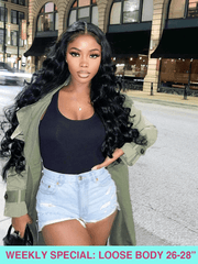 Brooklyn Hair [Weekly Special] Loose Body Wave Wig 13x4 HD Lace Front 180% Density $150