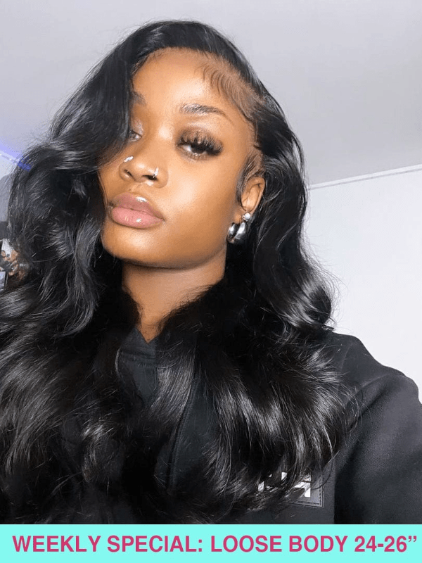 Brooklyn Hair [Weekly Special] Loose Body Wave Wig 13x4 HD Lace Front 180% Density $150