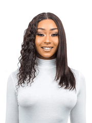 Brooklyn Hair Wet & Wavy T Part Wig / Caribbean Deep 14-18" Lace Part Wig / Shoulder Length 14-18" / Natural Black