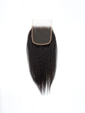 Brooklyn Hair 11A Kinky Straight 5x5 HD Lace Closure 14-16" / Natural Black / Free