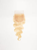 Brooklyn Hair 11A Platinum Blonde #613 Body Wave 5x5 Transparent Lace Closure