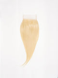 Brooklyn Hair 11A Platinum Blonde #613 Straight 5x5 Transparent Lace Closure