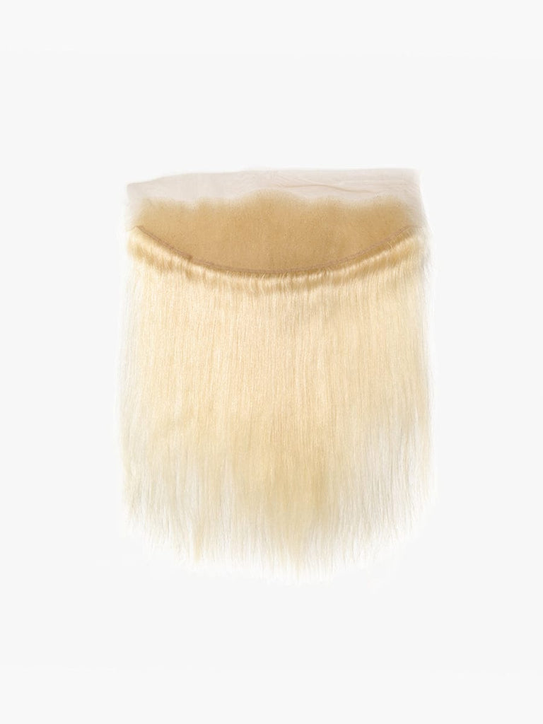 Brooklyn Hair 11A Raw Virgin Platinum Blonde #613 Straight Transparent Lace Frontal