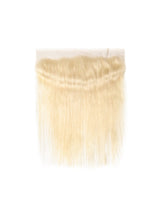 11A Raw Virgin Platinum Blonde #613 Straight Transparent Lace Frontal