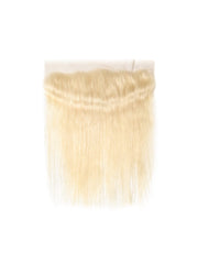 Brooklyn Hair 11A Raw Virgin Platinum Blonde #613 Straight Transparent Lace Frontal