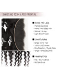 Brooklyn Hair 11A True Swiss HD 13x4 Lace Frontal Loose Deep Wave