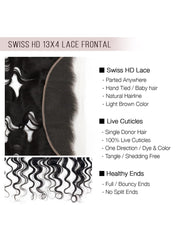 Brooklyn Hair 11A True Swiss HD 13x4 Lace Frontal Loose Wave