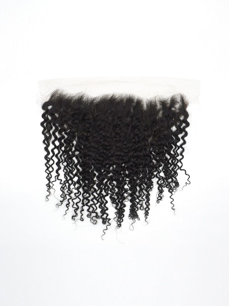 Brooklyn Hair 11A True Swiss HD 13x6 Lace Frontal Bohemian Jerry Curl 14" / Natural Black / Free