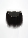 Brooklyn Hair 11A True Swiss HD 13x6 Lace Frontal Kinky Straight 14" / Natural Black / Free