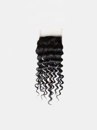 Brooklyn Hair 11A True Swiss HD 4x4 Lace Closure Caribbean Deep Curl