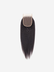 Brooklyn Hair 11A True Swiss HD 4x4 Lace Closure Kinky Straight