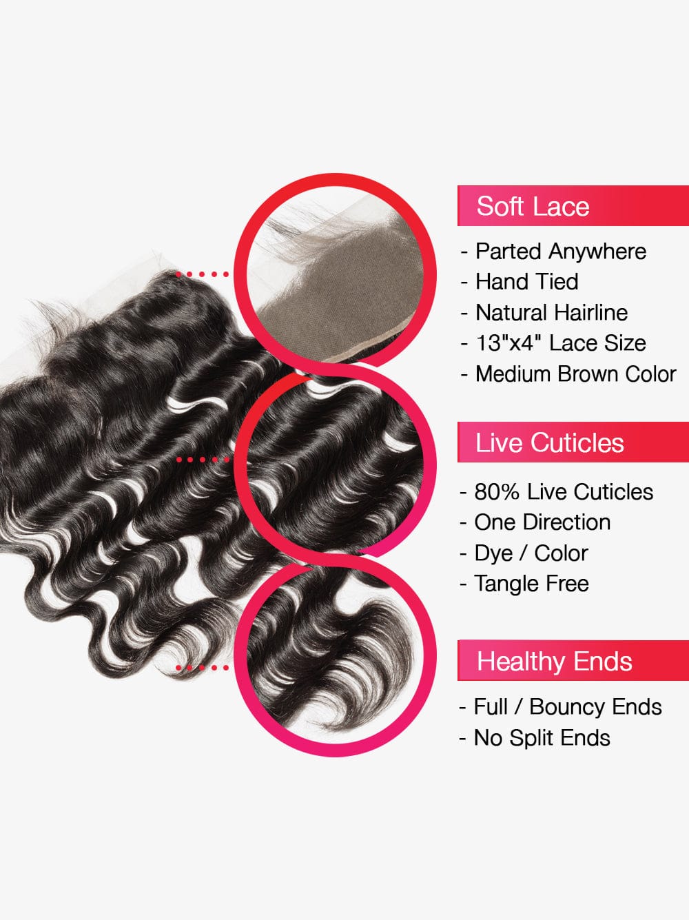 Brooklyn Hair 7A Body Wave 13x4  Lace Frontal
