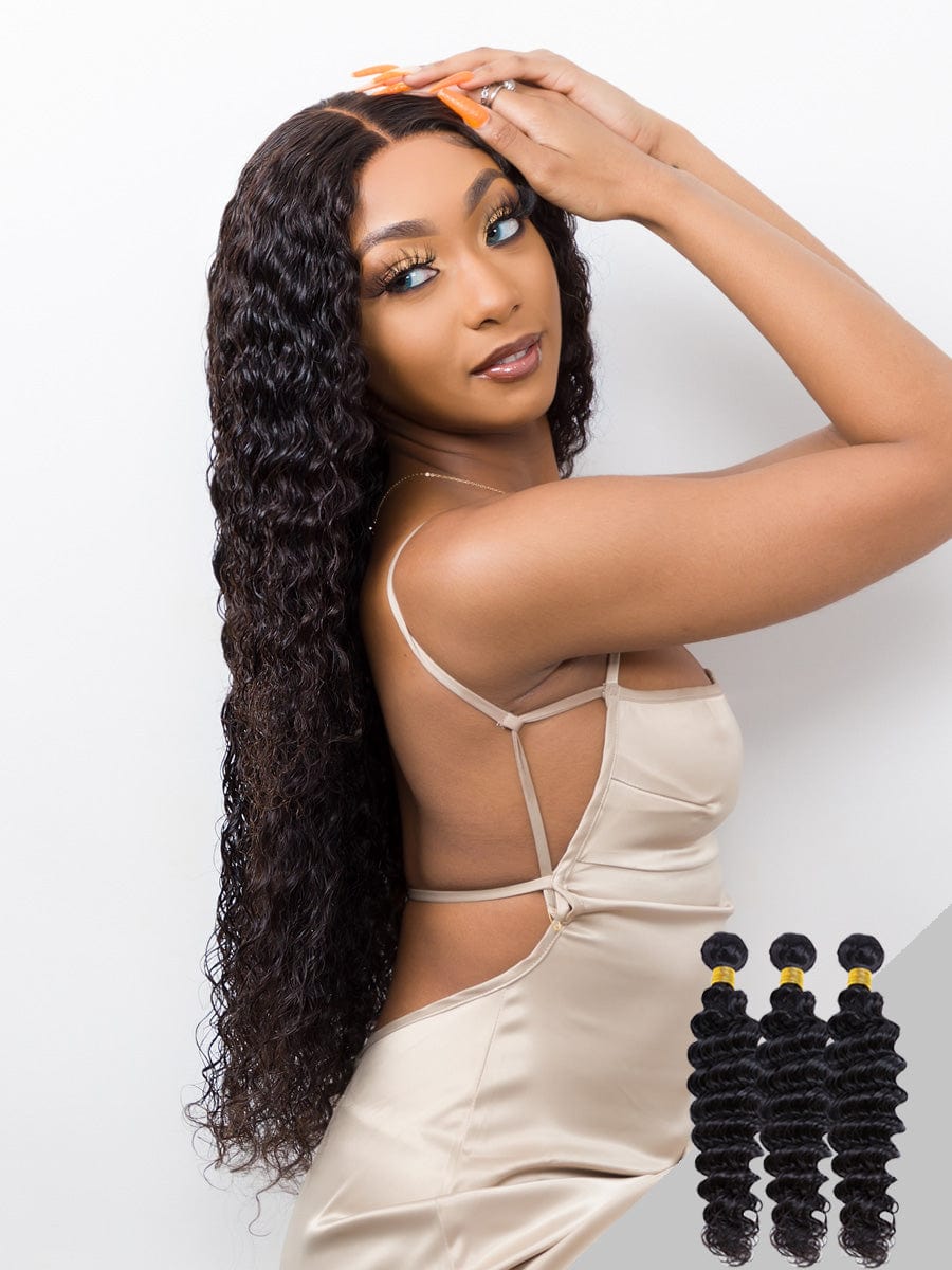 Brooklyn Hair 7A Deep Wave 3 Bundle Deals