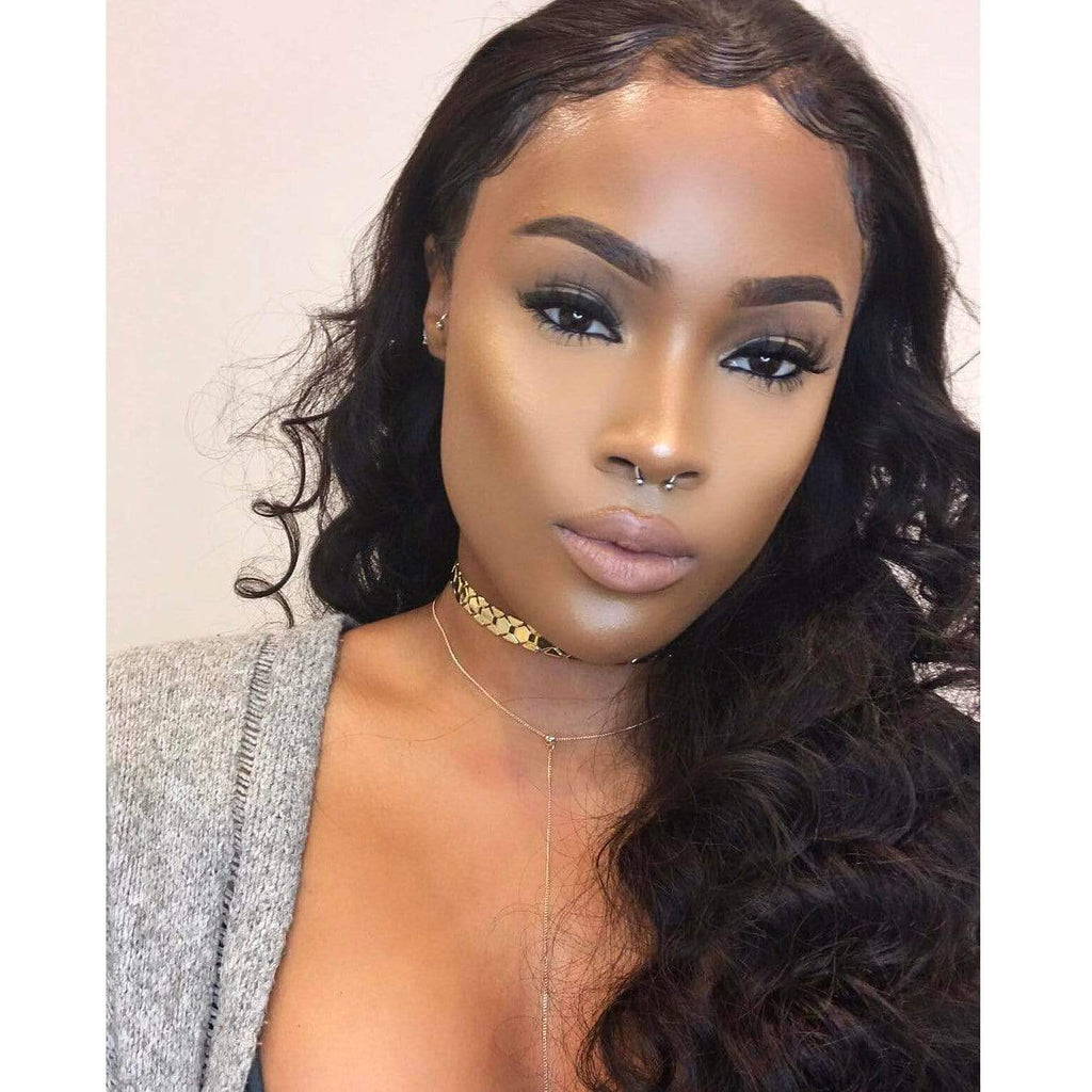 Brooklyn Hair 9A Loose Wave / 4 Bundles with 13x4 Lace Frontal Look - Brooklyn Hair