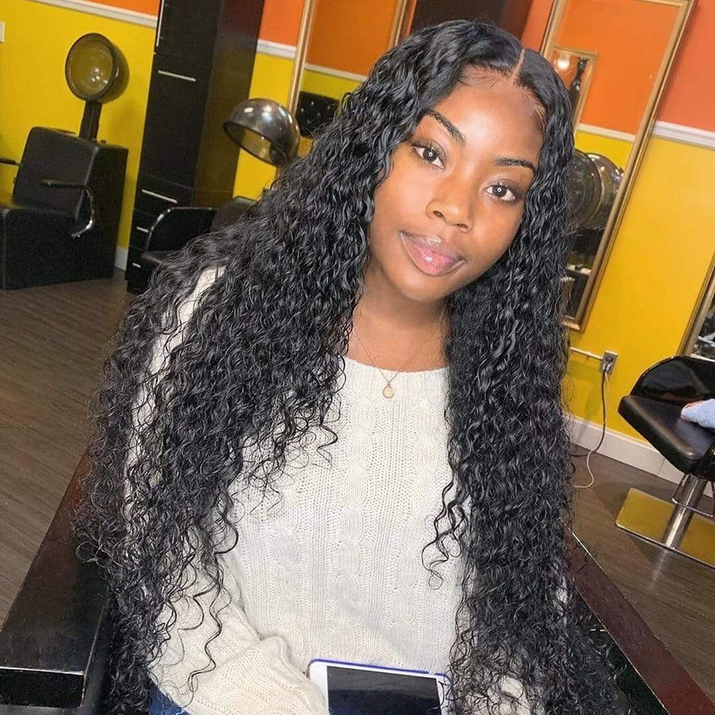 Brooklyn Hair 9A Loose Deep Wave / 3 Bundles with 4x4 Lace Closure Deal