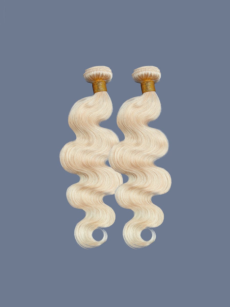 Brooklyn Hair 9A Platinum Blonde #613 Hair Body Wave 2 Bundle Deals