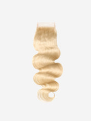 Brooklyn Hair 9A Platinum Blonde Body Wave 4x4 Transparent Lace Closure