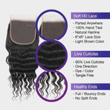 Brooklyn Hair 9A Brazilian Loose Wave 6x6 Transparent (HD) Lace Closure - Brooklyn Hair