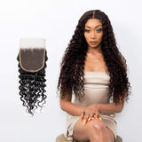 Brooklyn Hair Brooklyn Hair 11A Caribbean Deep Wave 5x5 HD Lace Closure 16" / Natural Black / Free
