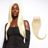 Brooklyn Hair 11A Raw Virgin Platinum Blonde #613 Straight 4x4 Transparent (HD) Lace Closure - Brooklyn Hair