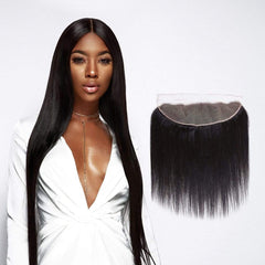 Brooklyn Hair 11A Raw Virgin Straight 13x4 Transparent Lace Frontal - Brooklyn Hair