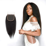 Brooklyn Hair Brooklyn Hair 11A Kinky Straight 5x5 HD Lace Closure 16" / Natural Black / Free