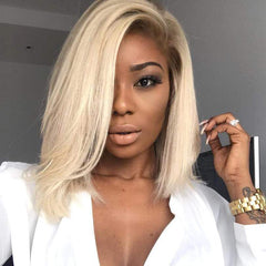 Brooklyn Hair Brooklyn Hair 11A Raw Virgin Platinum Blonde #613 Straight Transparent HD Lace Frontal