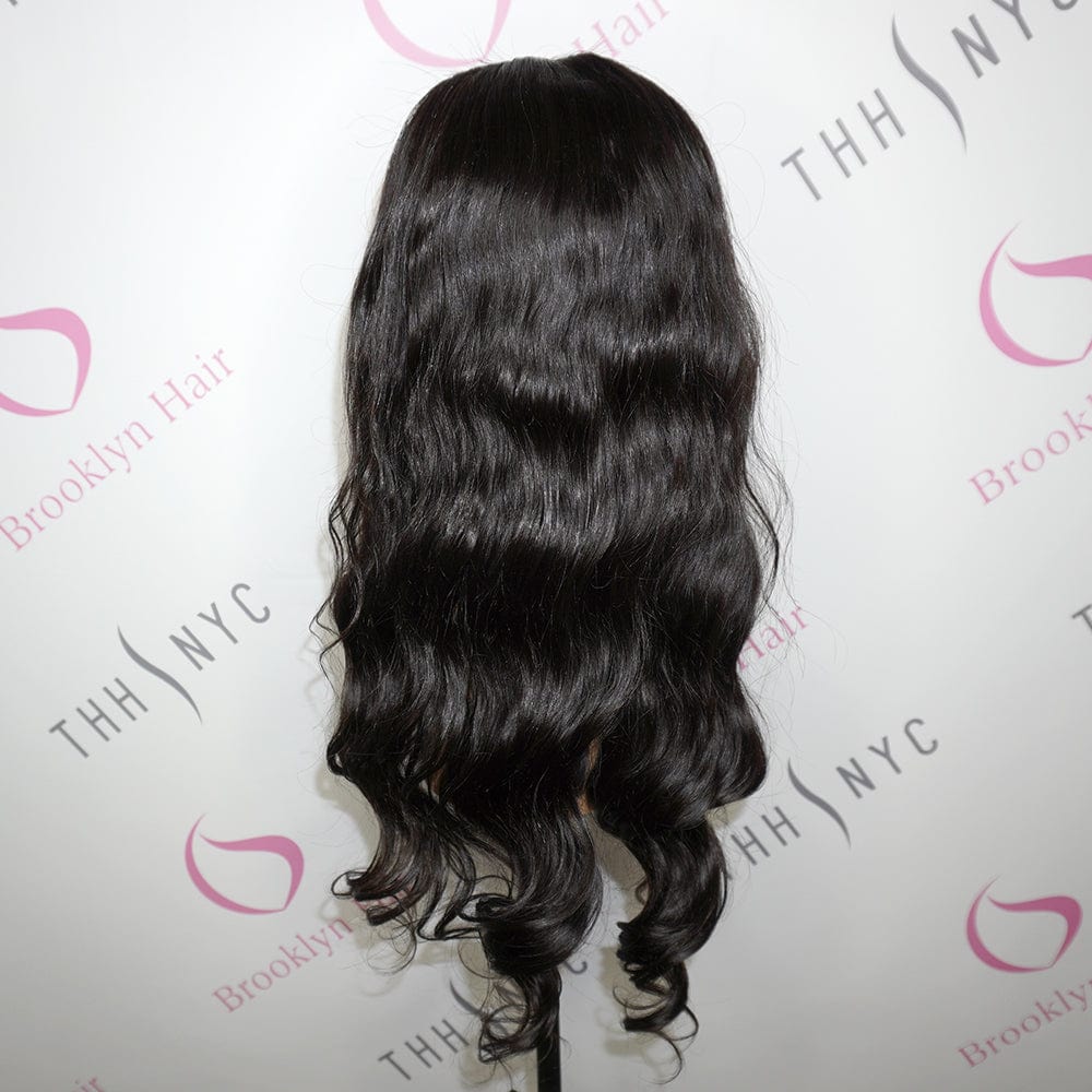 Brooklyn Hair Brooklyn Hair 13x6 Lace Front Wig / Brazilian Loose Body Wave 20-22" Long Layered 20-22" / Natural Black