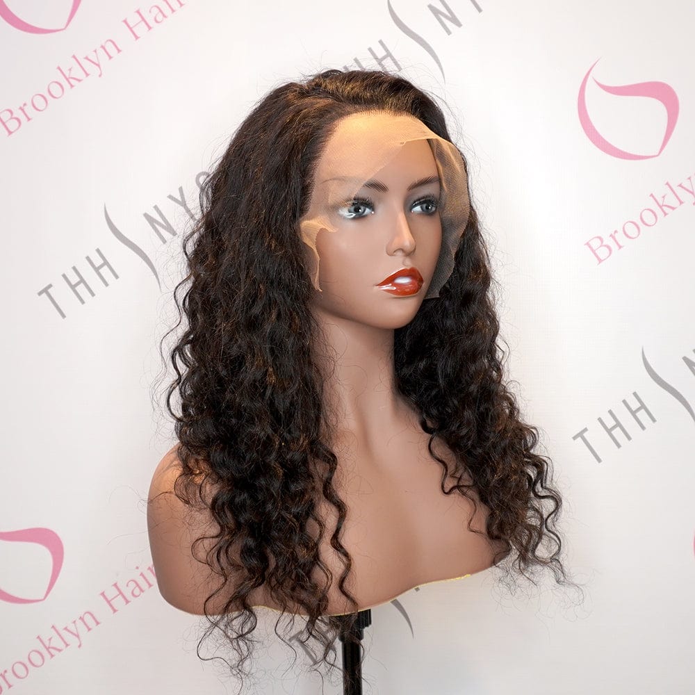 Brooklyn Hair Brooklyn Hair 13x6 Lace Front Wig / Brazilian Loose Wave 20-22" Long Layered 20-22" / Natural Black