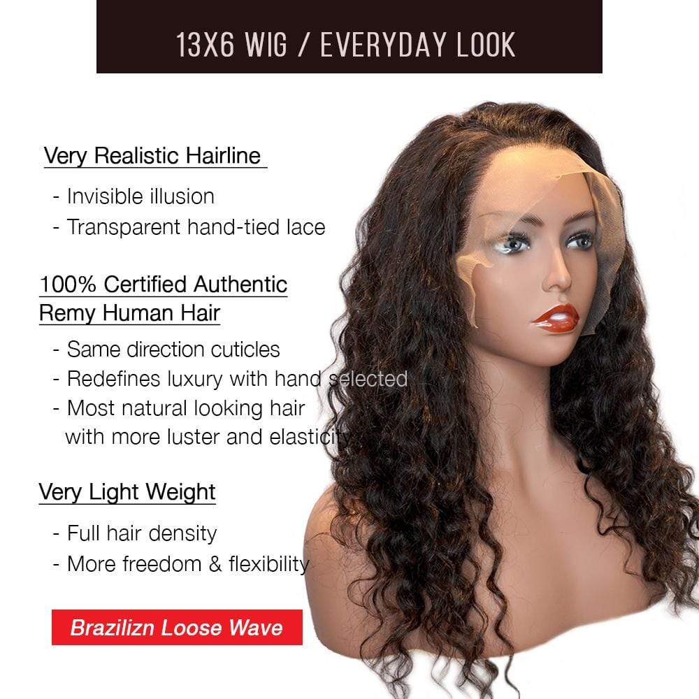 Brooklyn Hair 13x6 Lace Front Wig / Loose Wave Short Style 10-14" - Brooklyn Hair