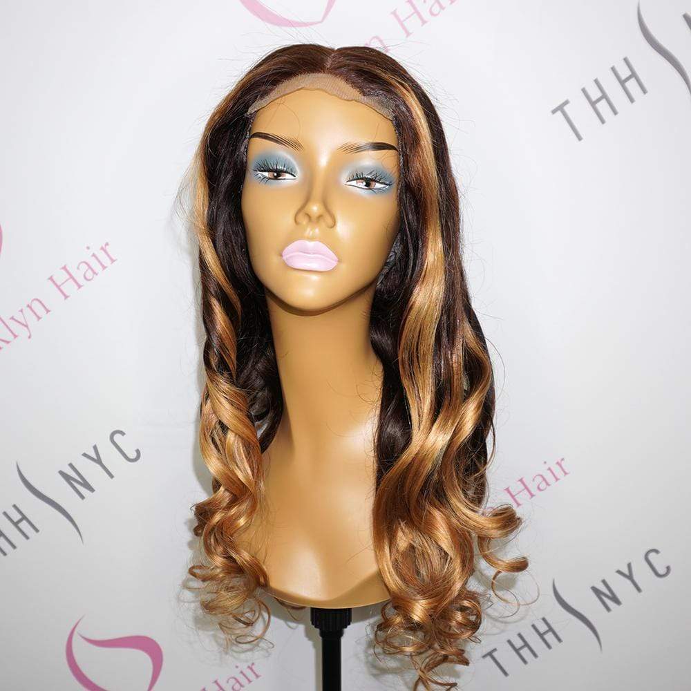 Brooklyn Hair Brooklyn Hair 13x6 Lace Front Wig / Ombre Blonde Loose Body Wave Style 24-26" / Ombre Blonde