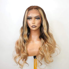 Brooklyn Hair Brooklyn Hair 13x6 Lace Front Wig / Ombre Blonde Loose Body Wave Style 24-26" / Ombre Blonde