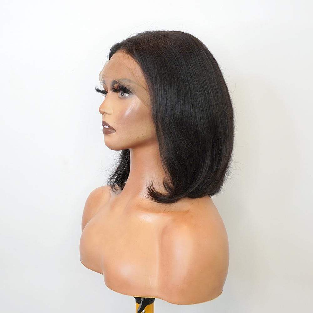 Brooklyn Hair Brooklyn Hair 13x6 Lace Front Wig  / Straight Bob Style 10-12" Short Bob Style / 10-12" / Natural Black