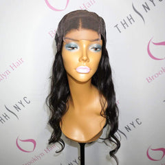 Brooklyn Hair Brooklyn Hair 4x4 Lace Closure Wig / Caribbean Deep Wave Style 24-26" / Natural Black