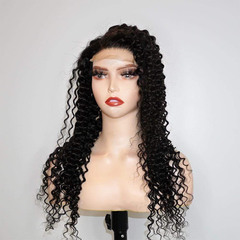 Brooklyn Hair Brooklyn Hair 4x4 Lace Closure Wig / Caribbean Deep Wave Style 24-26" / Natural Black