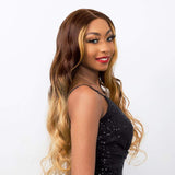 Brooklyn Hair Brooklyn Hair 4x4 Lace Closure Wig / Ombre Blonde Loose Body Wave Style Long Length 30-32"