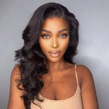 Brooklyn Hair 7A Body Wave / 3 Bundles with 13x4 Lace Frontal Look