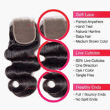 Brooklyn Hair 7A  Body Wave / 3 Bundles with 4x4 Lace Closure Look - Brooklyn Hair